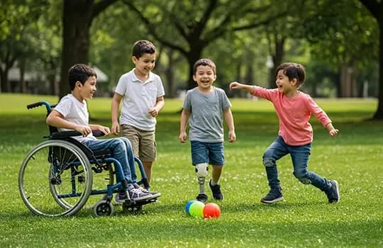 Brincadeiras para crianças com deficiência: inclusão desde a infância slide 1