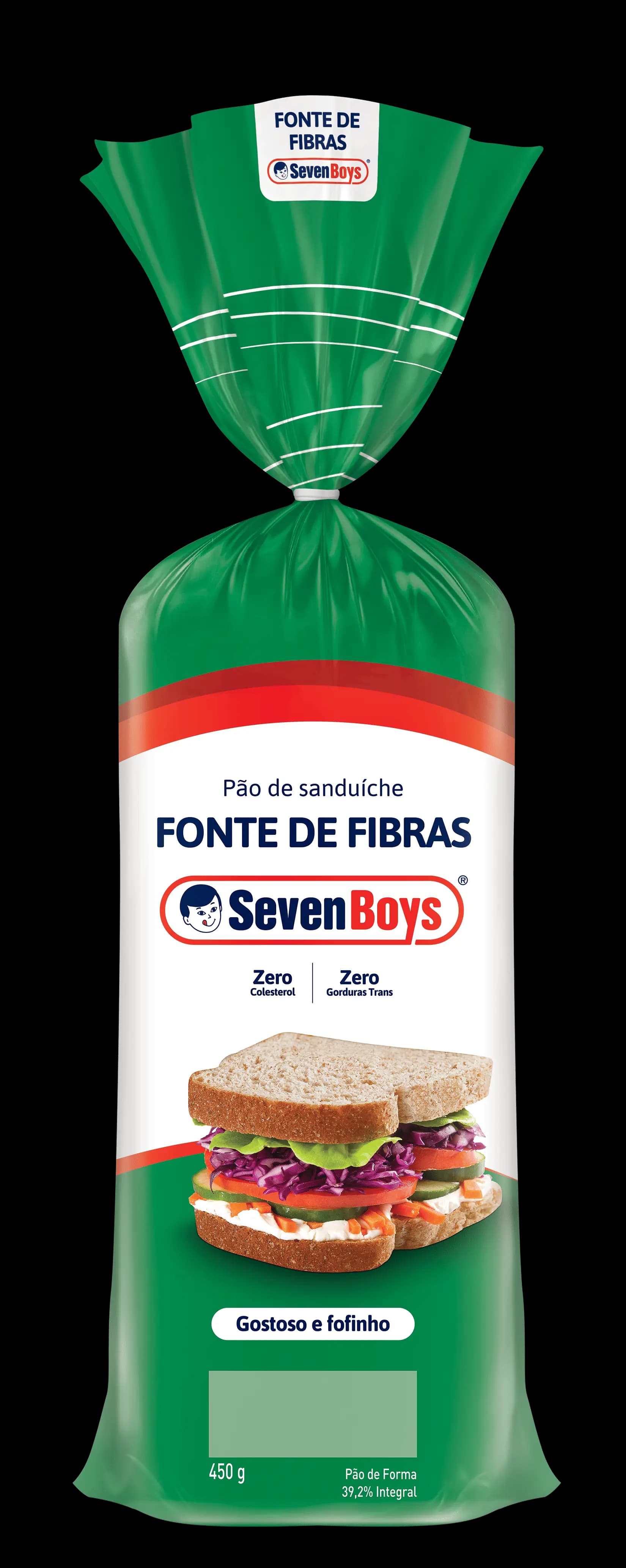 Pão de sanduíche Fonte de Fibras