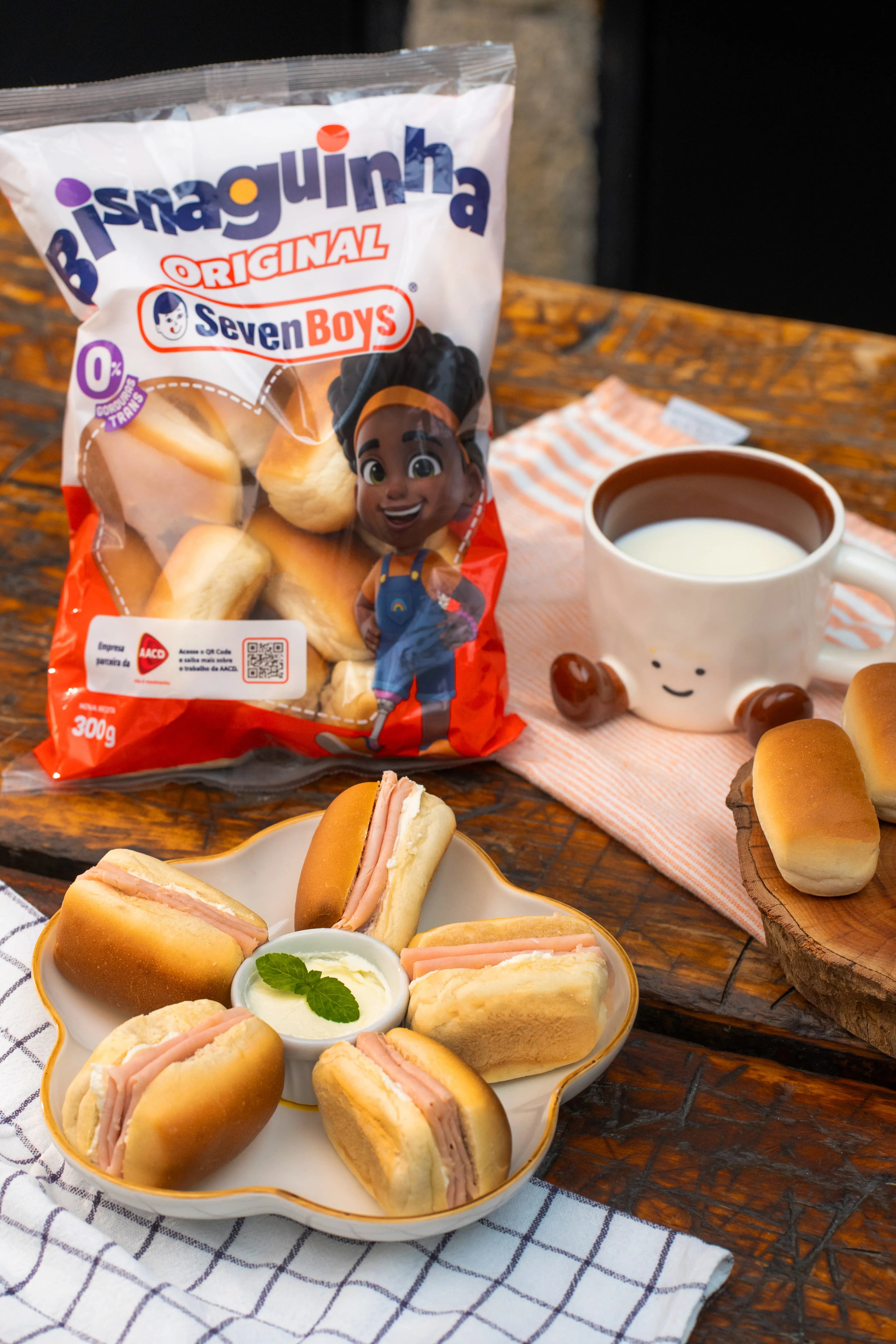 Mini Sanduíche de Peru com Cream Cheese