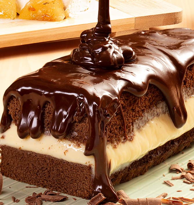 Cassata de Chocolate com leite em pó