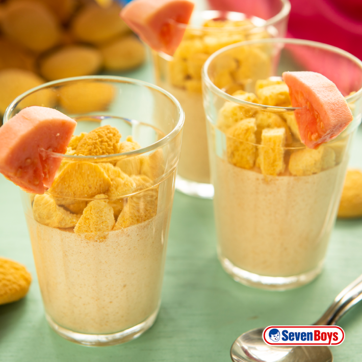 Mousse de goiabada com Broinha de milho
