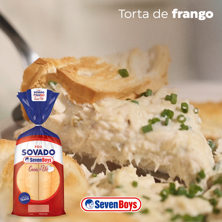 Torta de Frango com Pão Sovado Seven Boys